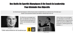 Affiche webconference outils coach olympique